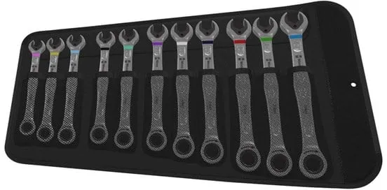 Wera Joker Gaffelnøkkel og ringskralle sett, 11 deler